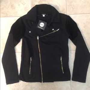 Mens Jersey Biker Jacket